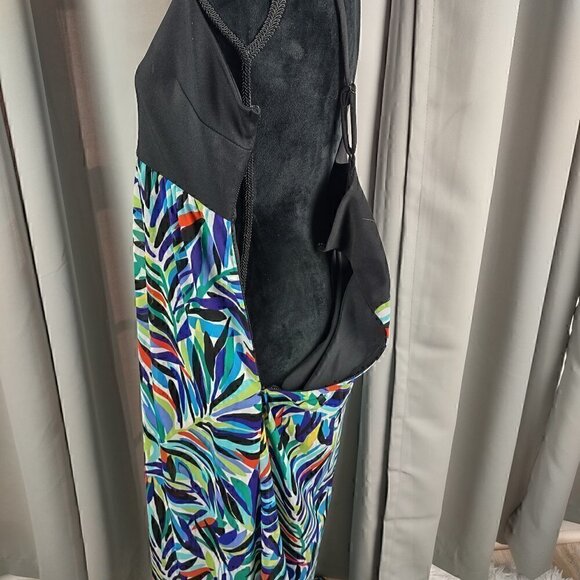 Nicole Miller Rainbow Maxi Dress Sleeveless Size 16 - Picture 5 of 10